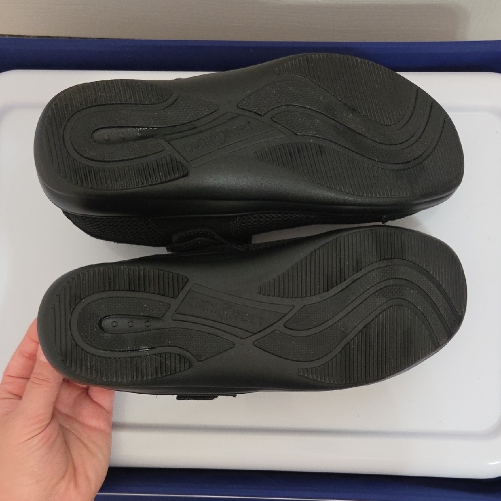 Orthofeet Black Mary Jane Comfort Shoe - Picture 3 of 4